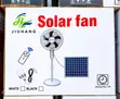 Rechargeable Solar Fan with Remote Control - 2