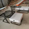 Kujerar Tsakiya Ta Gilashi da Marmara 2-in-1 - 2