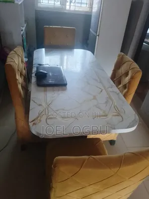 Home Interiors 4-Seater Dining Set - Gold