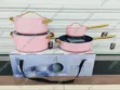 8-Piece GE Ceramic & Cast Iron Cookware Set - 1
