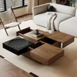 Modern Minimalist Square Wooden Center Table - 3