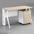 4ft Mai Hikima Mai Sauƙi Ofishin Tebur Tare da Hannun Hannun Hannun Hannun - 1