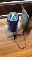Rechargeable 3-in-1 Rotating Magic Effect Ball Light - 3