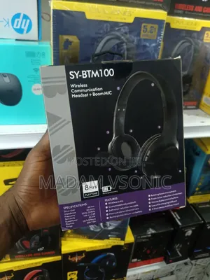 SY-BTM100 Wireless Headset with Boom Mic