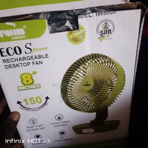 8-Inch Rechargeable Desktop Fan