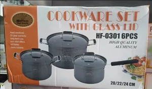 Hoffner Cookware Set Da Murfin Gilashi HF-0301 (6PCs)