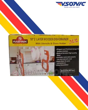 Rashnik 18-Inch Two-Layer Dish Drainer