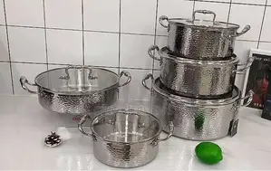 Uakeen Luxury 10-Piece Bakin Karfe Cookware Set