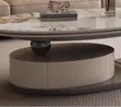2-in-1 Sturdy Marble Center Table - 2