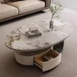 2-in-1 Sturdy Marble Center Table - 5