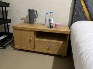 Solid Wood Cabinet with Cable Hole
