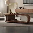 Leafy Luxury Center Table - Walnut Wood - 2