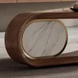 Leafy Luxury Center Table - Walnut Wood - 3