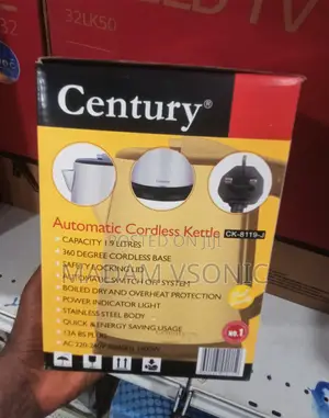 Century 1.9L Automatic Cordless Electric Jug Kettle