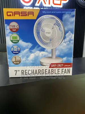 Qasa 7-Inch Rechargeable Fan
