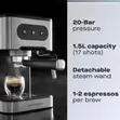 Daewoo 20-Bar Espresso Coffee Machine (1.5L, 1350W) - 2
