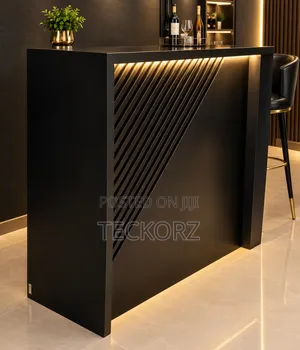 Black Bar Table - Home Interiors