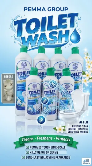 Pemma Toilet Wash - Mai Wanke Bandaki Mai Ƙarfi