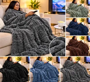 Luxury Plush Embossed Fluffy Blanket - Mai Taushi & Cozy Throw