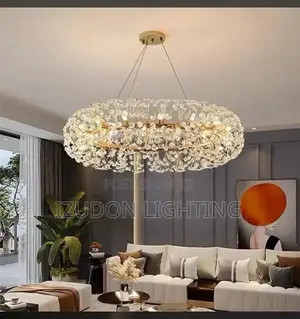 Luxury Gold Crystal LED Chandelier (800mm Oval)