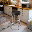 Multipurpose Bar Stool - Modern Metal & Leather - 3
