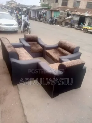 7 Seater Sofa Set - Navy Blue Velvet
