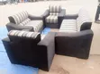 7 Seater Sofa Set - Navy Blue Velvet - 2