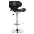 Stylish PU Leather Adjustable Bar Stool - 1
