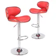 Stylish PU Leather Adjustable Bar Stool - 3