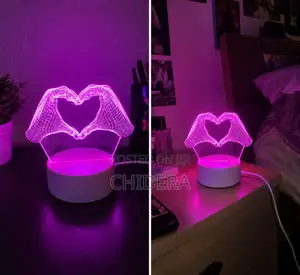 Wannan Hasken Dare Mai Kyau Mai Siffar Zuciya Mai Hannu Biyu Mai Hasken Pink