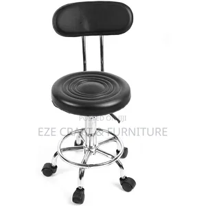 Adjustable Bar Stool with PU Padded Seat