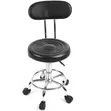Adjustable Bar Stool with PU Padded Seat - 1