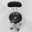 Adjustable Bar Stool with PU Padded Seat - 4