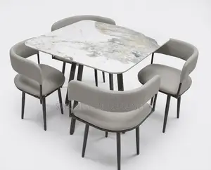 Premium 5-Piece Modern Rattan Dining Set