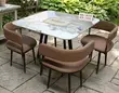 Premium 5-Piece Modern Rattan Dining Set - 2
