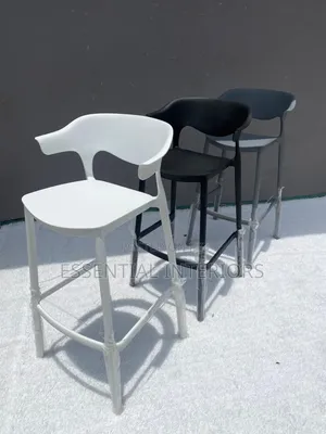 Classic Modern Barstools na Filastik da Bayan Gado