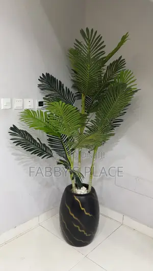Babban Shuka na Wucin Gadi da Kwalba Baki da Zinare