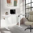 Solid Frame White Electric Standing Desk - 1