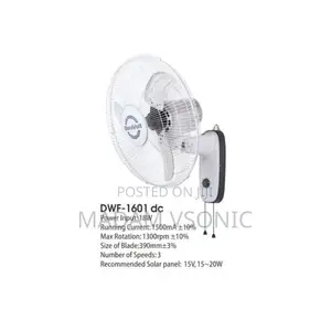 Duravolt 16-Inch DC Wall Fan