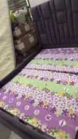 5x6 Dark Grey Upholstered Bed Frame - 3