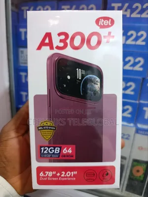 New Itel A300+ 64GB Black