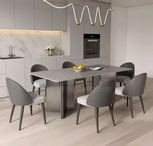 Luxurious 6-Seater Marble Top Dining Table