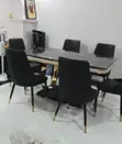 New Imported 6-Seater Marble Top Dining Table - 1
