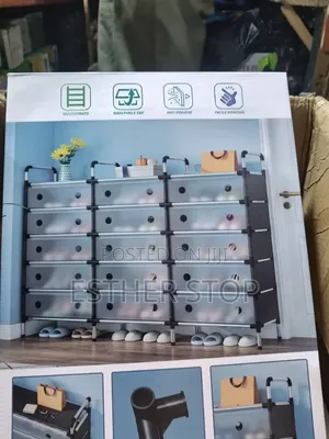 3-Tier Shoe Rack with Cover