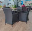 New 4-Seater Rattan Garden Table Set - 1