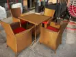 New 4-Seater Rattan Garden Table Set - 2