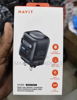 Havit UC252 65W GaN Cajin Tafiya na Apple Watch