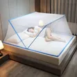 Foldable Triangle Mosquito Net - No Installation Bed Canopy - 4