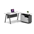 L-Shape 1.6m Executive Office Table - 3