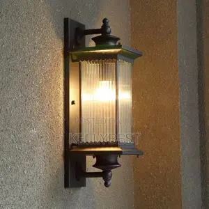 Fitilar Bango Ta Zamani Ta Waje - Baƙar Gilashi Mai Ƙunƙun